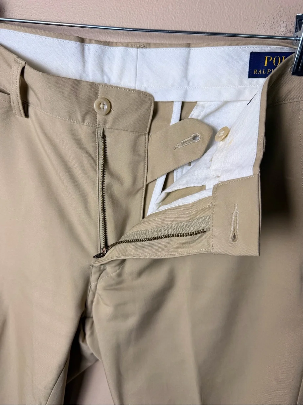 Polo Ralph Lauren Slim Fit Golf Pants Khaki Beige 32x30 Performance EUC